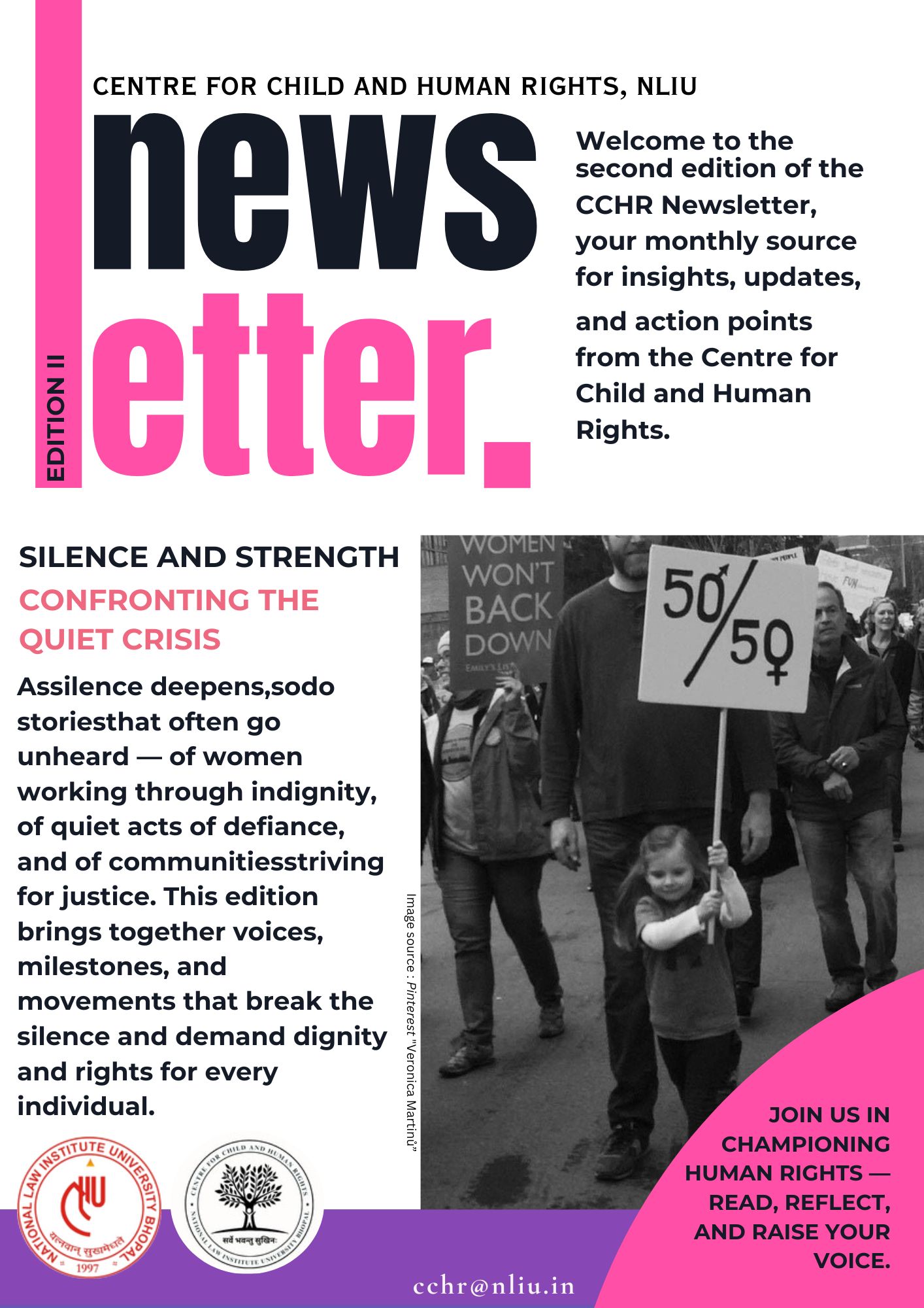 Front Page of CCHR's Second Edition Newsletter